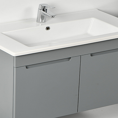 Kalay Madrid Banyo Dolabı Takımı 80cm Gri - 2