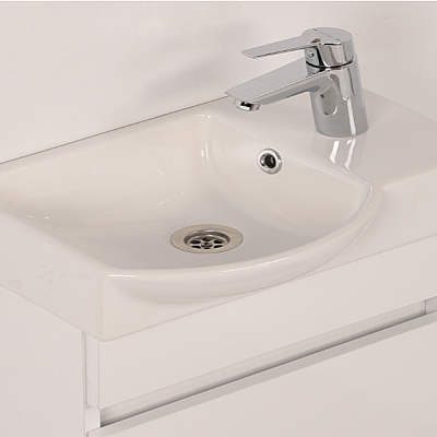 Kalay Mini Banyo Dolabı Takımı 45cm Beyaz - 2
