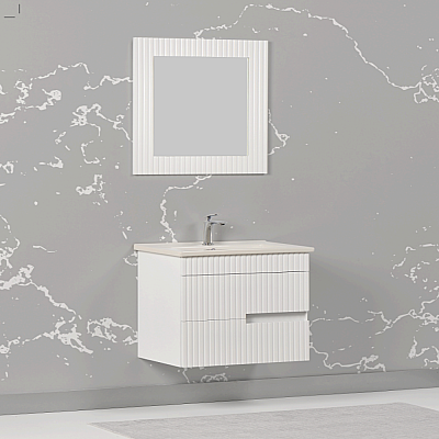 Kalay Ruby Banyo Dolabı Takımı 65cm Beyaz - 2