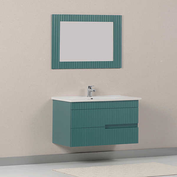 Kalay Ruby Banyo Dolabı Takımı 80cm Yeşil - 2