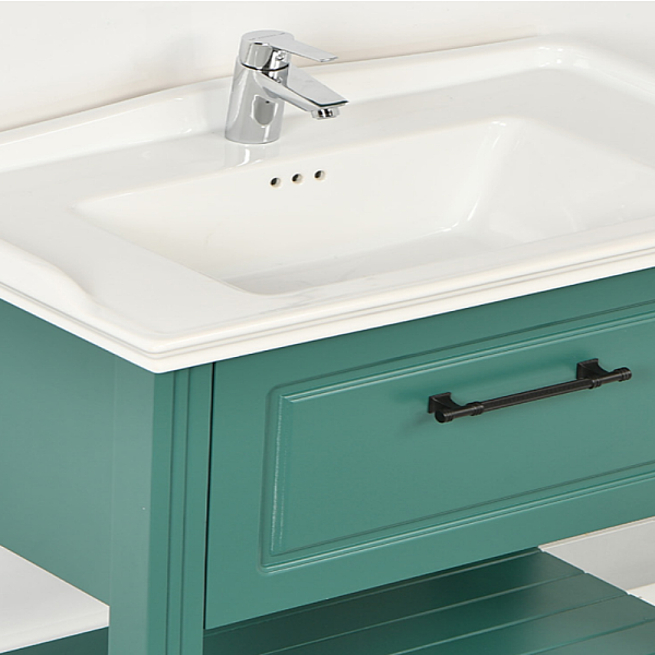 Kalay Rumba Banyo Dolabı Takımı 80cm Yeşil - 2