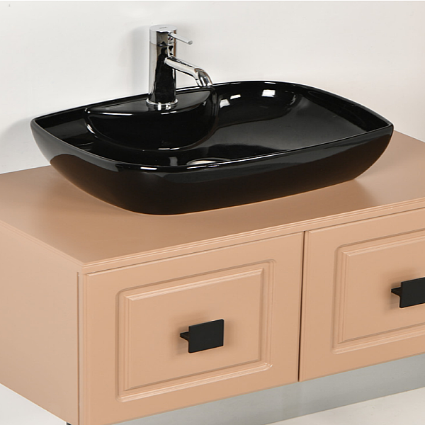 Kalay Şebboy Banyo Dolabı Takımı 80cm Cappuccino - 3