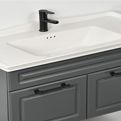 Kalay Sirius Banyo Dolabı Takımı 100cm Antrasit - 2
