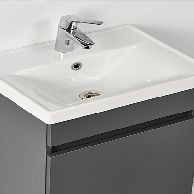 Kalay Solo Banyo Dolabı Takımı 50cm Antrasit - 2