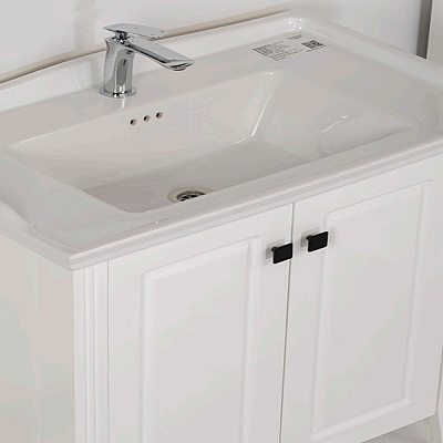 Kalay Tango Banyo Dolabı Takımı 80cm Krem - 2