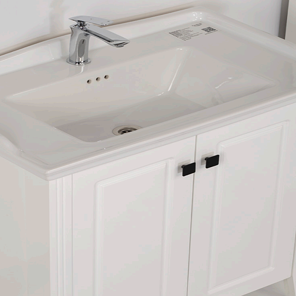 Kalay Tango Banyo Dolabı Takımı 80cm Krem - 2