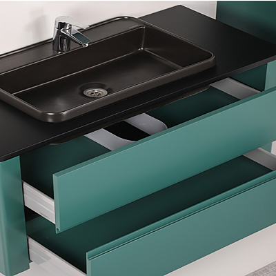 Kalay Union Banyo Dolabı Takımı 100cm Yeşil - 2