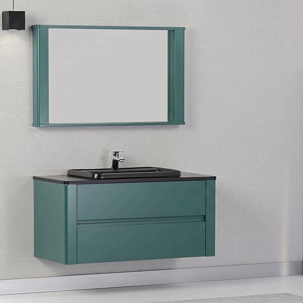 Kalay Union Banyo Dolabı Takımı 100cm Yeşil - 1