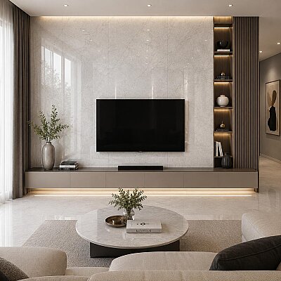Kütahya Seramik 120x120 Carrara Rektifiye Parlak Nano - 55016633RN