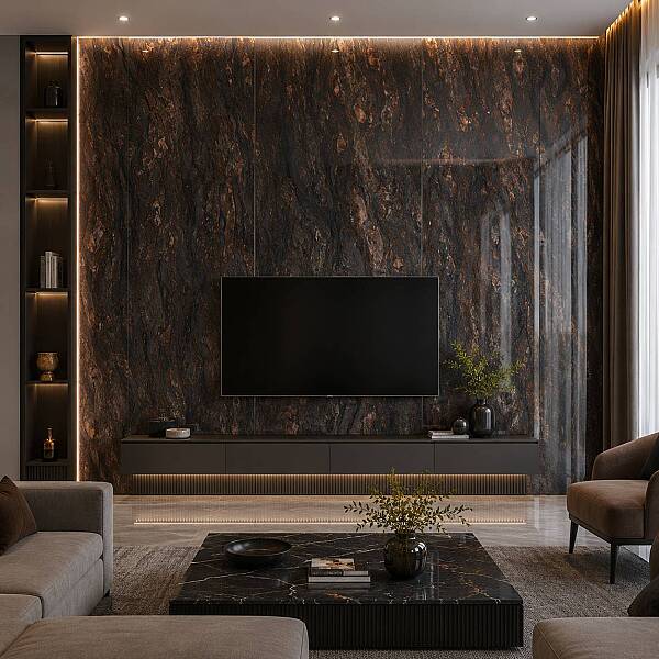 Kütahya Seramik 120x240 Aura Kristal Rektifiye Parlak Nano - 55016685RN - 1