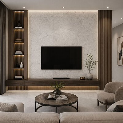 Kütahya Seramik 120x240 Carrara Soft Mat Rektifiye - 55016716R - KÜTAHYA SERAMİK