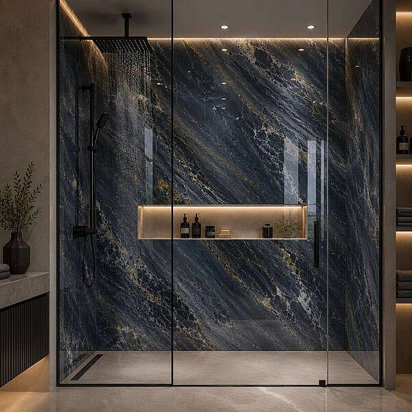 Kütahya Seramik 120x240 Delmar Kristal Tornado Dekor Rektifiye Parlak Nano - 55016674RN - 1