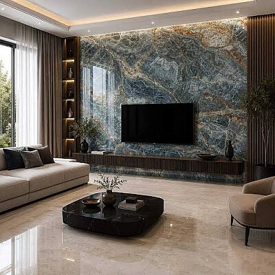 Kütahya Seramik 120x240 Osso Kristal Rektifiye Parlak Nano - 55016676RN - KÜTAHYA SERAMİK