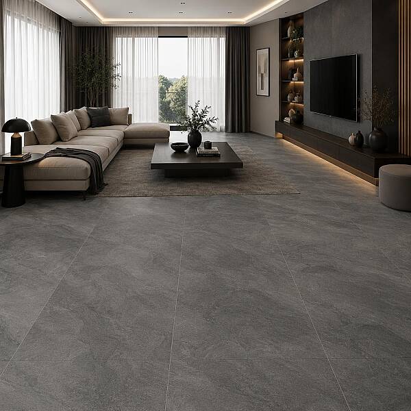 Kütahya Seramik 60x120 Atlantis Antrasit Mat Rektifiyeli - 55013080R - 1