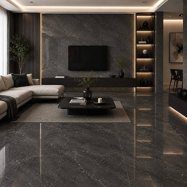 Kütahya Seramik 60x120 Atlantis Antrasit Yarı Parlak Rektifiyeli - 55012909RL - 1
