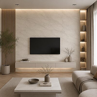 Kütahya Seramik 60x120 Atlantis Beyaz Mat Rektifiyeli - 55013081R