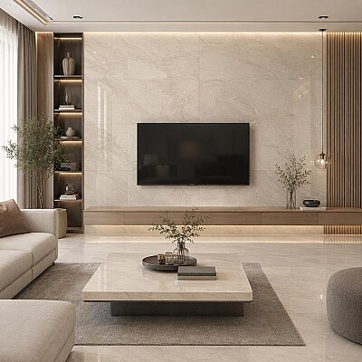 Kütahya Seramik 60x120 Atlantis Beyaz Parlak Rektifiyeli - 55012910RN