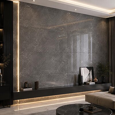 Kütahya Seramik 60x120 Elegant Moka Rektifiyeli Parlak - 55015832RN