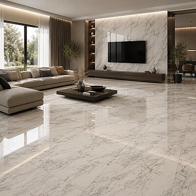 Kütahya Seramik 60x120 Flora Rektifiyeli Parlak - 55017158RN - KÜTAHYA SERAMİK