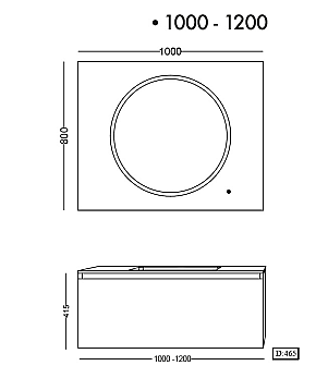 Lineart Bella Banyo Dolabı 100 cm Bej - 3