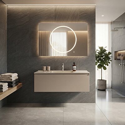 Lineart Bella Banyo Dolabı 100 cm Bej - LİNEART