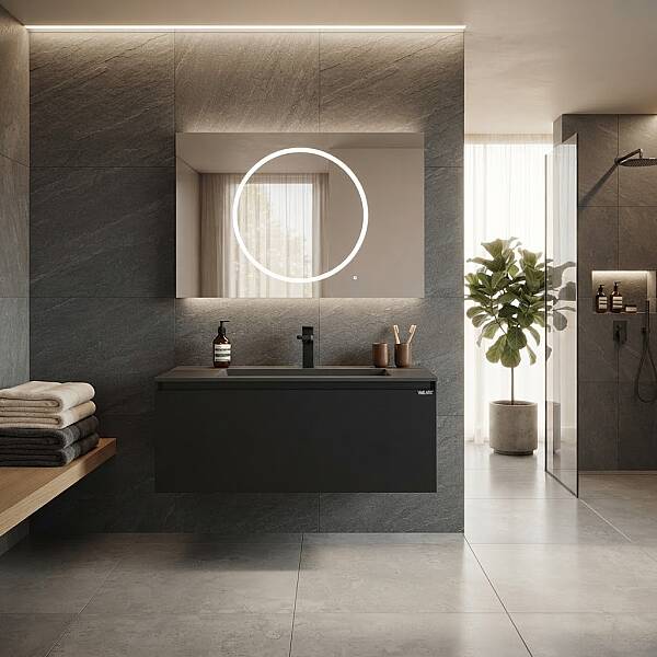 Lineart Bella Banyo Dolabı 120 cm Siyah - 1