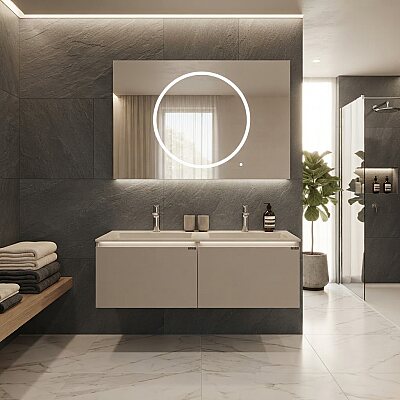 Lineart Bella Banyo Dolabı 140 cm Bej - LİNEART