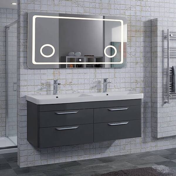 Lineart Efes Banyo Dolabı 120 cm Siyah - 1