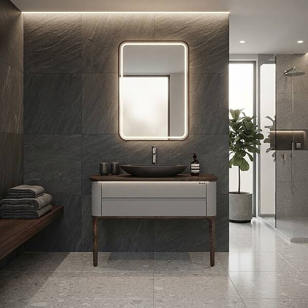 Lineart La Vie Banyo Dolabı 120 cm Ceviz-Sahra - 1