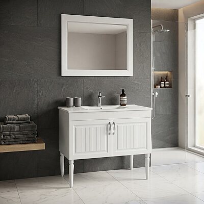 Lineart Majesty Banyo Dolabı 80 cm Beyaz - LİNEART