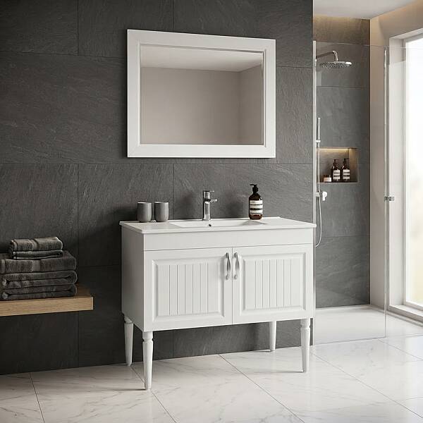 Lineart Majesty Banyo Dolabı 80 cm Beyaz - 1