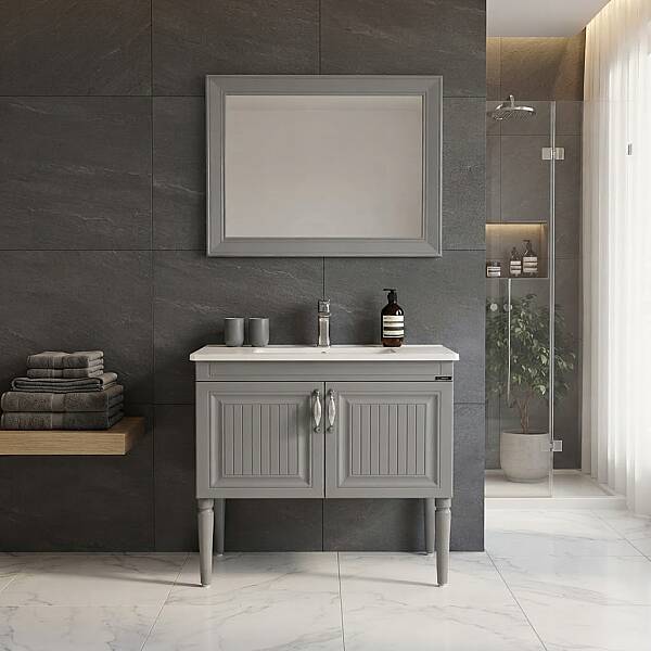 Lineart Majesty Banyo Dolabı 80 cm Sahra - 1