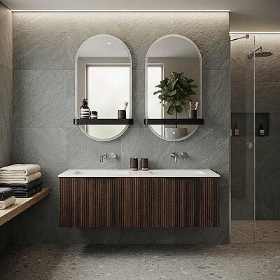 Lineart Vista Banyo Dolabı 120 cm Ceviz - LİNEART