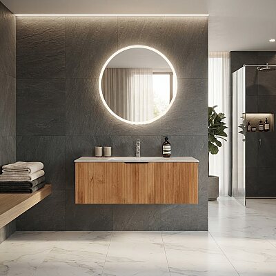 Lineart Vista Banyo Dolabı 120 cm Kayın - LİNEART