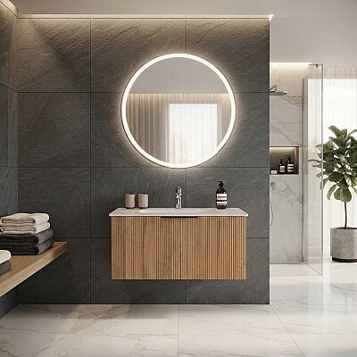 Lineart Vista Banyo Dolabı 80cm Kayın - LİNEART