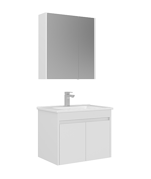 Orka Arno Kapaklı Banyo Dolabı Takımı 65 cm Beyaz - 2