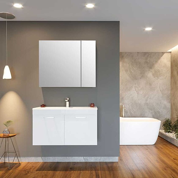 Orka Bafa Banyo Dolabı Takımı 80cm Beyaz - 1
