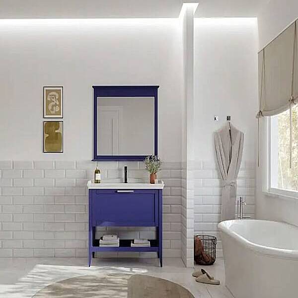 Orka Bastle Banyo Dolabı Takımı 80 cm Lacivert - 1