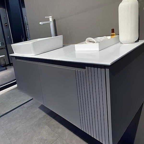 Orka Biella Banyo Dolabı Takımı 120 cm Antrasit - 2