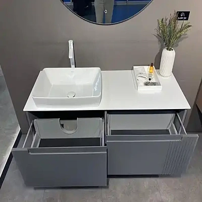 Orka Biella Banyo Dolabı Takımı 120 cm Antrasit - 3