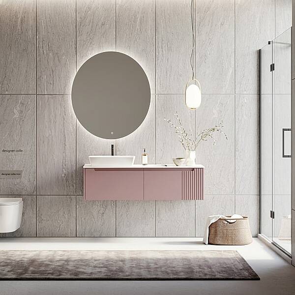 Orka Biella Banyo Dolabı Takımı 140 cm Pudra - 1