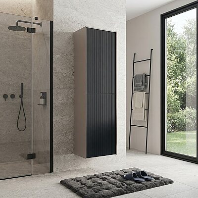 Orka Cube Banyo Boy Dolabı 40cm Antrasit - ORKA BANYO