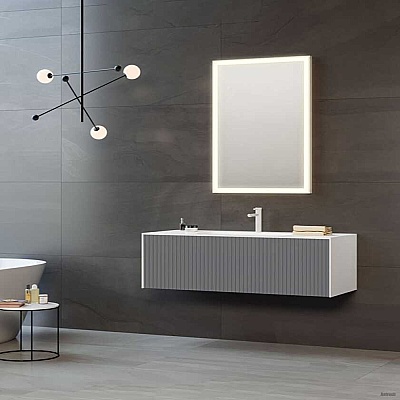 Orka Cube Banyo Dolabı Takımı 100 cm Antrasit - ORKA BANYO