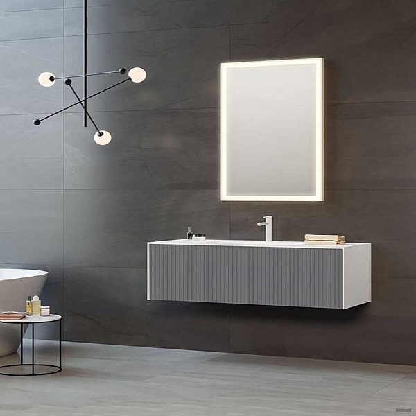 Orka Cube Banyo Dolabı Takımı 100 cm Antrasit - 1