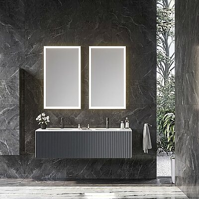 Orka Cube Banyo Dolabı Takımı 160 cm Antrasit - ORKA BANYO