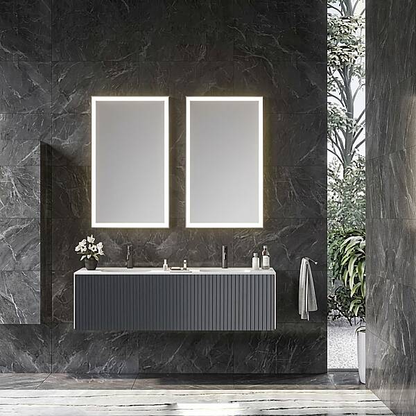 Orka Cube Banyo Dolabı Takımı 160 cm Antrasit  - 1