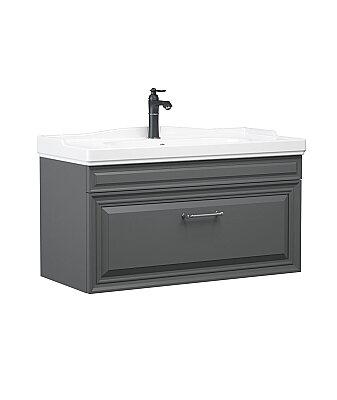 Orka Design Banyo Dolabı Takımı 100 cm Antrasit - 3