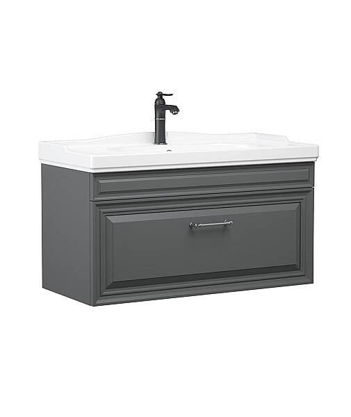 Orka Design Banyo Dolabı Takımı 100 cm Antrasit - 3