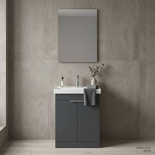 Orka Desna Banyo Dolabı Takımı 50cm Antrasit - 1
