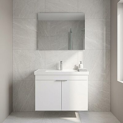 Orka Desna Banyo Dolabı Takımı 80cm Beyaz - ORKA BANYO